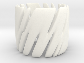 Tis052 Ring in White Processed Versatile Plastic