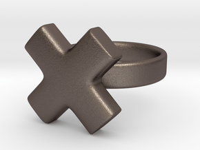 The X in Polished Bronzed Silver Steel: 5 / 49