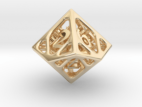 Cage d10 in 14K Yellow Gold