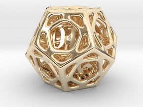 Cage d12 in 14K Yellow Gold