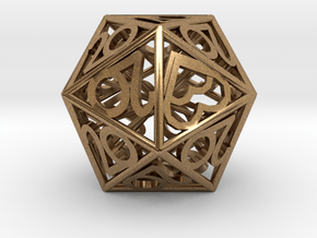 All 20s D20 - Custom Piece in Natural Brass