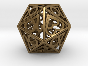 All 20s D20 - Custom Piece in Natural Bronze