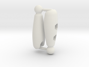 Shaped Thigh Set for ModiBot in White Natural Versatile Plastic