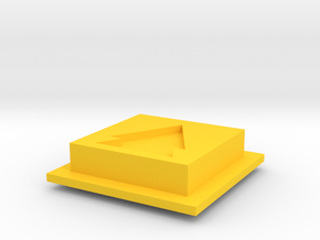 Disco Robo FF/RW button in Yellow Processed Versatile Plastic