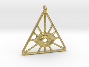  Illuminati Pendant in Natural Brass