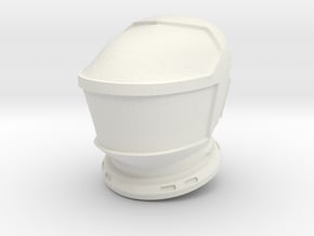 SF Lunar Astronaut / Helmet / 1:24 / 1:16 in White Natural Versatile Plastic: 1:16