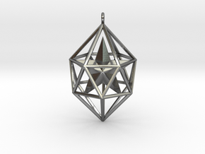 SUPER GEOMETRICAL PENDANT -50% OFF in Polished Silver