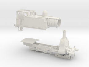 N. L. R. outside cylinder 440 tank loco (small cab in White Natural Versatile Plastic