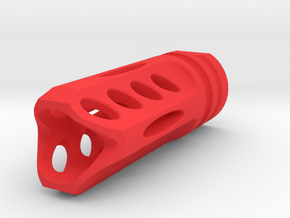 Alien Menace Flash Hider (14mm-) in Red Processed Versatile Plastic