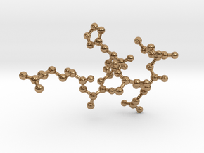 Custom Polypeptide Sequence Rachael in Polished Brass