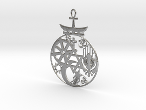 Religions Pendant in Natural Silver