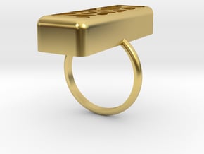 flex2.ring.voronoi.sz7 in Polished Brass
