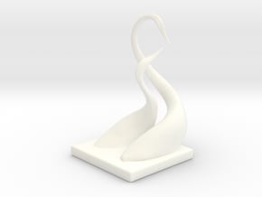 Mother and child statue in White Processed Versatile Plastic