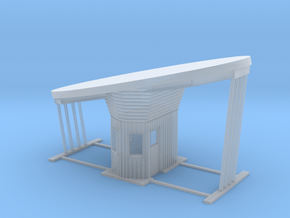 'N Scale' - Outdoor Drive-thru Ticket Booth in Tan Fine Detail Plastic