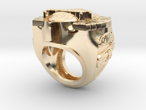 LARGE VIPER in 14k Gold Plated Brass: 8 / 56.75