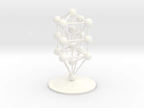3D Tree of Life in White Processed Versatile Plastic: Medium