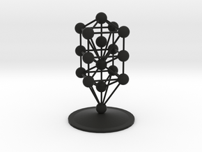 3D Tree of Life in Black Premium Versatile Plastic: Medium