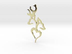 Deer in 18k Gold: Medium