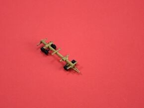 1/144 Molch trailer for German submarine set of 2 in White Natural Versatile Plastic
