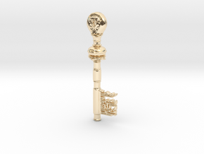 Key of Seville in 14k Gold Plated Brass