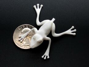Jumping Tree Frog in White Natural Versatile Plastic