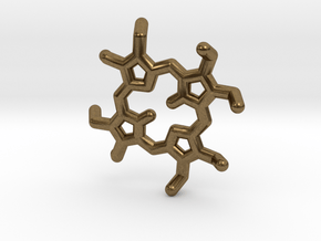 Octaethylporphyrin pendant in Natural Bronze