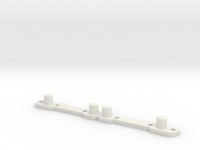 Header Plate for RC4WD V8 (type 2) in White Natural Versatile Plastic
