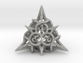 Thorn d4 Ornament in Aluminum