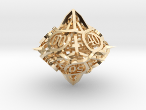 Thorn d10 Decader Ornament in 14K Yellow Gold