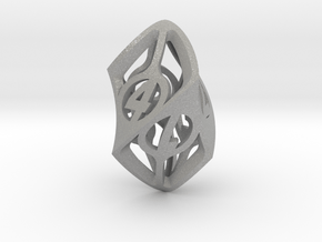 Twisty Spindle d6 in Aluminum