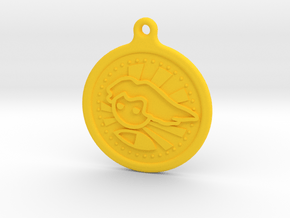 Pc Master Race V2 Keychain in Yellow Processed Versatile Plastic