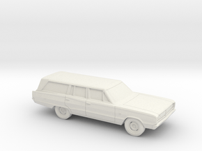 1/87 1968 Dodge Coronet Station Wagon in White Natural Versatile Plastic