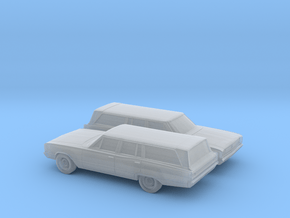 1/160 2X 1967 Dodge Coronet Station Wagon in Tan Fine Detail Plastic