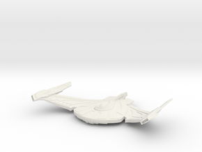 Romulan WarBird refit  V2 in White Natural Versatile Plastic