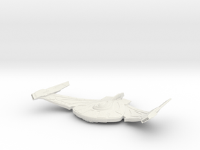 Romulan WarBird refit  V2 BIG in White Natural Versatile Plastic