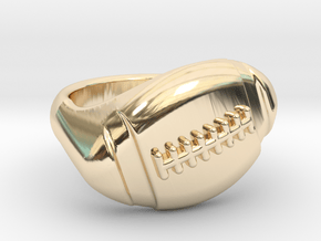 Football Ring in 14K Yellow Gold: 9.25 / 59.625