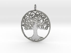 Creator Pendant in Natural Silver