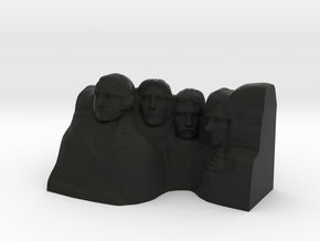 Mount Rushmore Monument in Black Premium Versatile Plastic