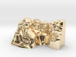 Mount Rushmore Monument in 14k Gold Plated Brass