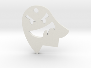 Little Cute Ghost Pendant in White Natural Versatile Plastic