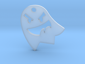 Little Cute Ghost Pendant in Tan Fine Detail Plastic