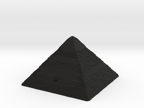 Pyramid of Khafre in Black Premium Versatile Plastic