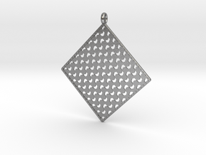 Pendant Pattern 1d  in Natural Silver