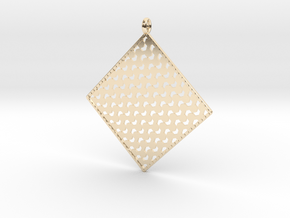 Pendant Pattern 1d  in 14k Gold Plated Brass