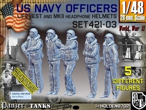 1/48 USN Officers Kapok Set421-03 in Tan Fine Detail Plastic