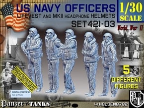 1/30 USN Officers Kapok Set421-03 in White Natural Versatile Plastic