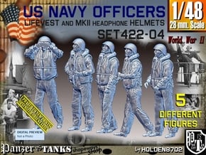 1/48 USN Officers Kapok Set422-04 in Tan Fine Detail Plastic