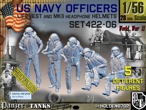 1/56 USN Officers Kapok Set422-06 in Tan Fine Detail Plastic