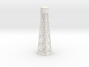 1/1200 Brooklyn Water Tower in White Natural Versatile Plastic