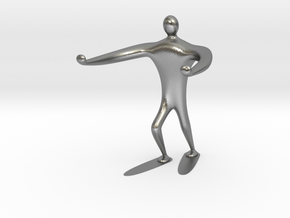 Blind walk statue in Natural Silver: 6mm